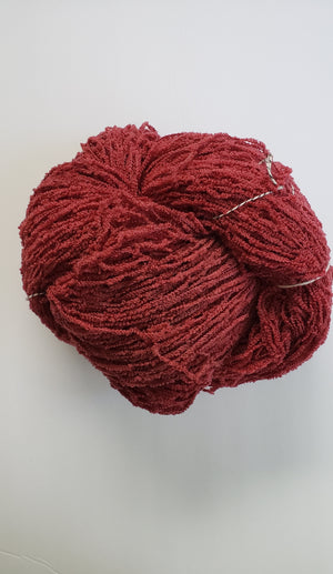 JBA - RED FINE BOUCLE -  Merino Wool Skein - Worsted WT 250gr/600m -  B3