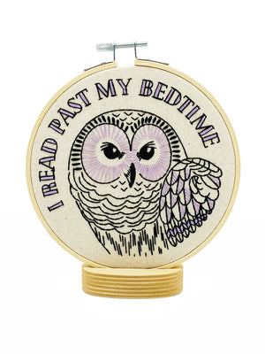 Hook Line Tinker - I READ PAST MY BEDTIME - Complete Embroidery Kit