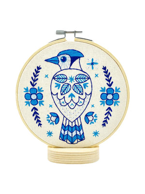 Hook Line Tinker - BLUE JAY - Complete Embroidery Kit