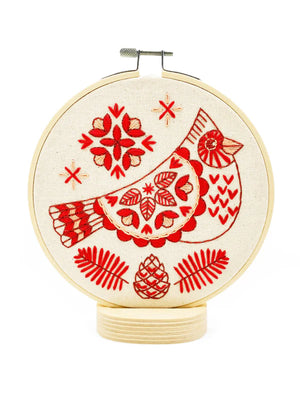 Hook Line Tinker - CARDINAL - Complete Embroidery Kit