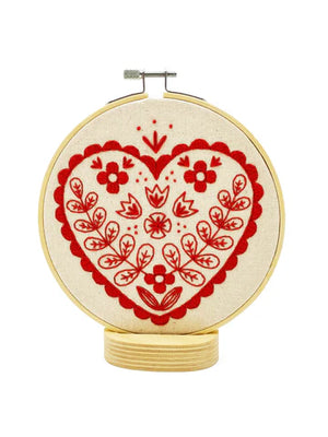 Hook Line Tinker - NORDIC HEART - Complete Embroidery Kit