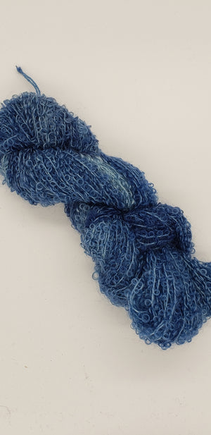 Wool Curly Locks - BROOK - Hand Dyed Textured Yarn - Landscape Shades