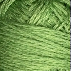 19 Deep Lime Hand Dyed Cotton 3 Strand Valdani