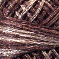 H210 Melancholic Purple Hand Dyed Cotton 3 Strand Valdani Heirloom