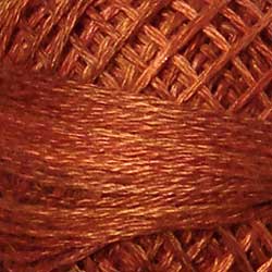 P6 Rusted Orange Hand Dyed Cotton 3 Strand Valdani Vintage