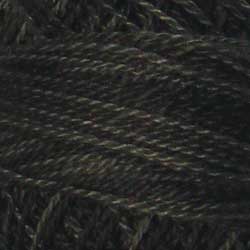 H211 Blue Black Hand Dyed Cotton 12wt Valdani Heirloom