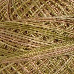 JP8 Spring Leaves Hand Dyed Cotton 12wt Valdani Muddy Monet