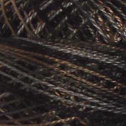 P11 Aged Black Hand Dyed Cotton 12wt Valdani Vintage