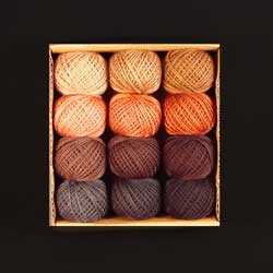 AS TIME GOES BY - SET 2 -  Shaded Hand Dyed Cotton 3 Strand Valdani