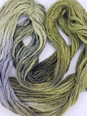 Slubby - GROS MORNE -  National Park Collection - Merino/Blue Face Leicester - Hand Dyed Textured Yarn Thick and Thin
