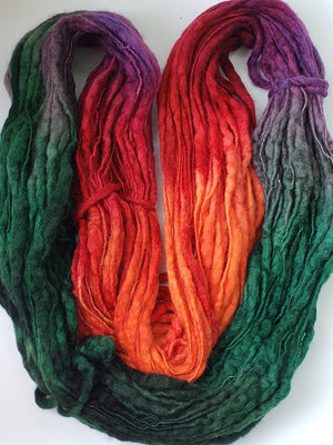 Slubby - JASPER -  National Park Collection - Merino/Blue Face Leicester - Hand Dyed Textured Yarn Thick and Thin