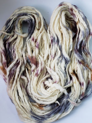 Slubby - BIRCH -  National Park Collection - Merino/Blue Face Leicester - Hand Dyed Textured Yarn Thick and Thin