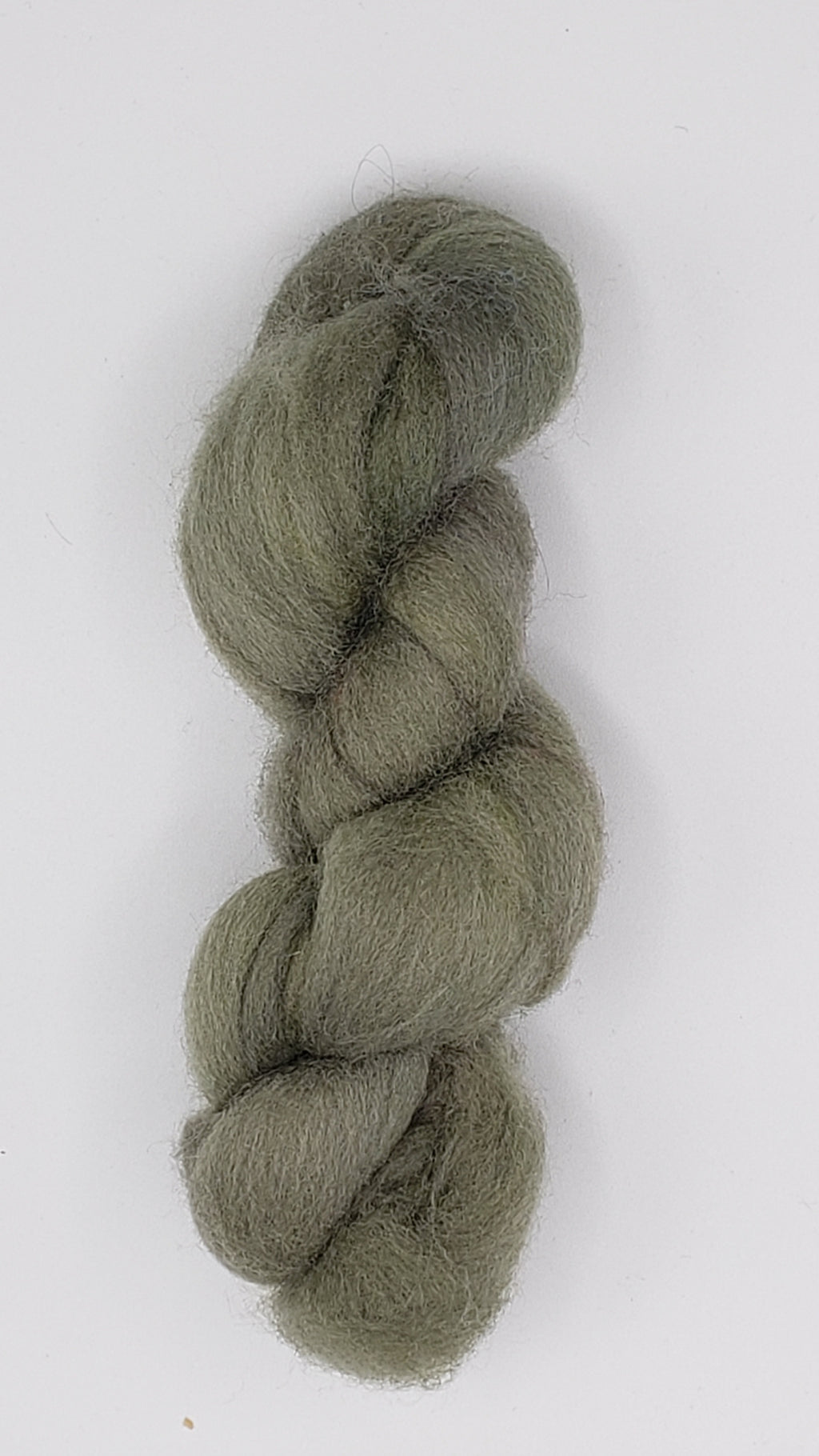 Corriedale Sliver - SAGE -  1 OZ Hand Dyed Fleece OOAK
