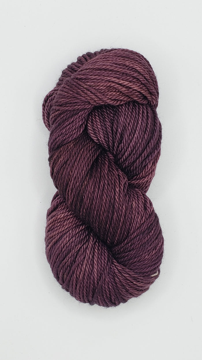 Back Country - PLUM - Hand Dyed Chunky Yarn 4 ounces/125g
