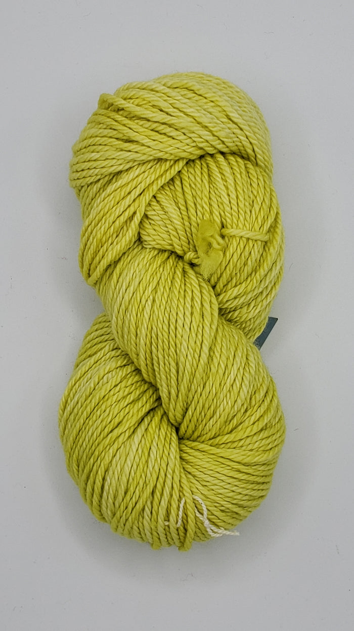 Back Country - SUNNY LIME - Hand Dyed Chunky Yarn 4 ounces/125g