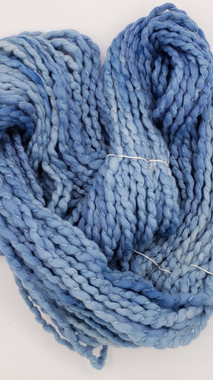 Crimp - CIELO - OOAK Hand Dyed Chunky Textured Yarn - Landscape Shades