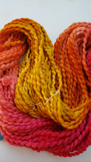 Crimp - MARIGOLDS - Hand Dyed Chunky Textured Yarn - Landscape Shades