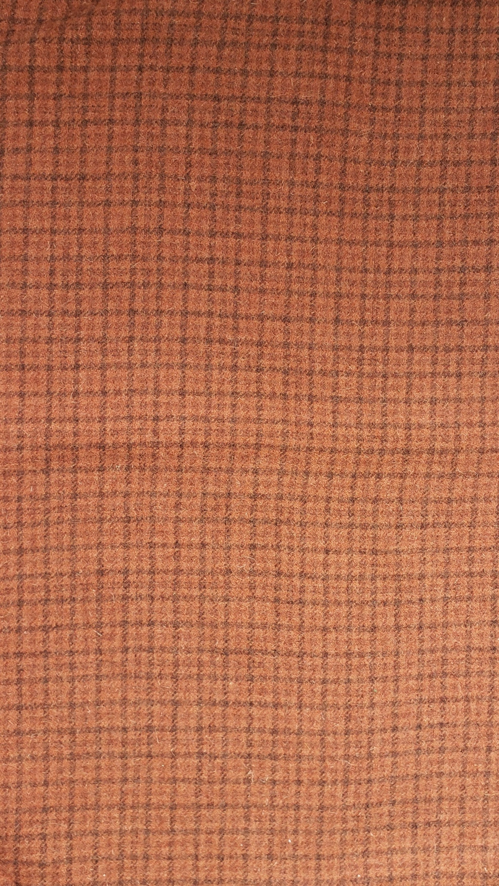 PUMPKIN PLAID- 100% Wool Fabric for Rug Hooking or Wool Applique RSS326