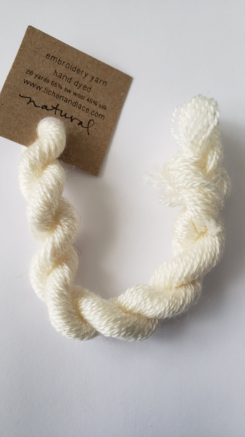 Lichen and Lace Embroidery Thread Wool/Silk - NEUTRAL