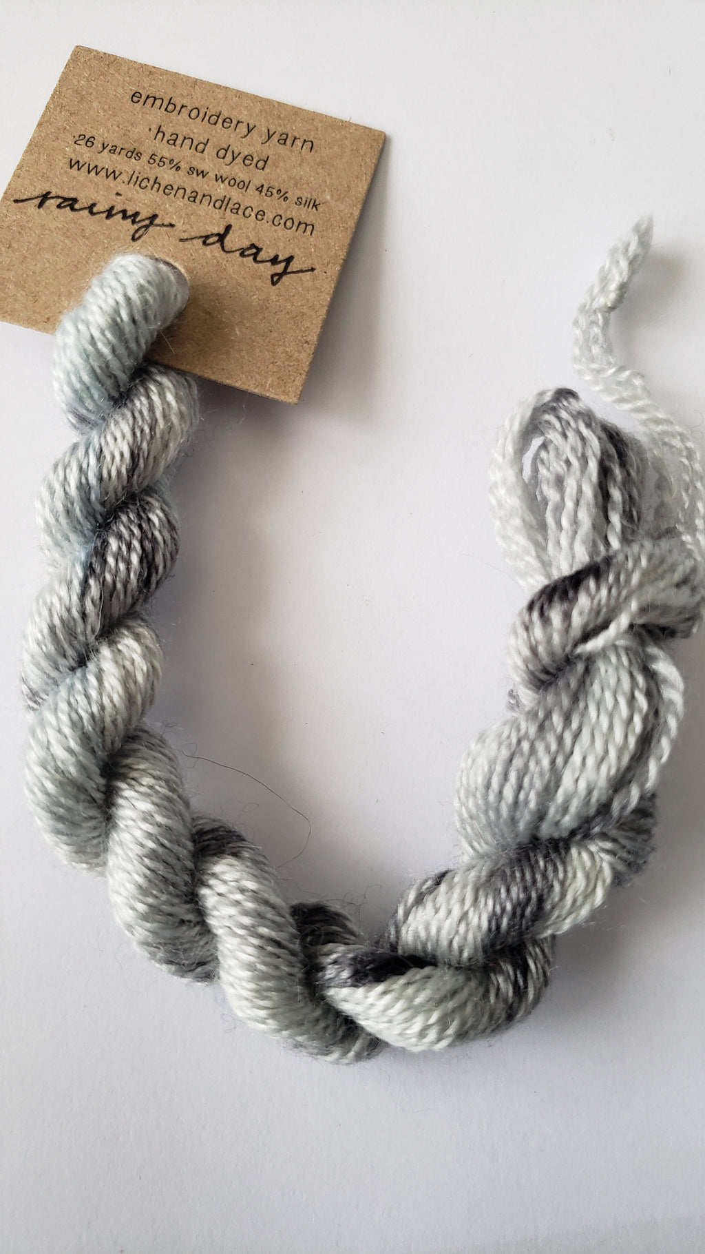 Lichen and Lace Embroidery Thread Wool/Silk - NEUTRAL
