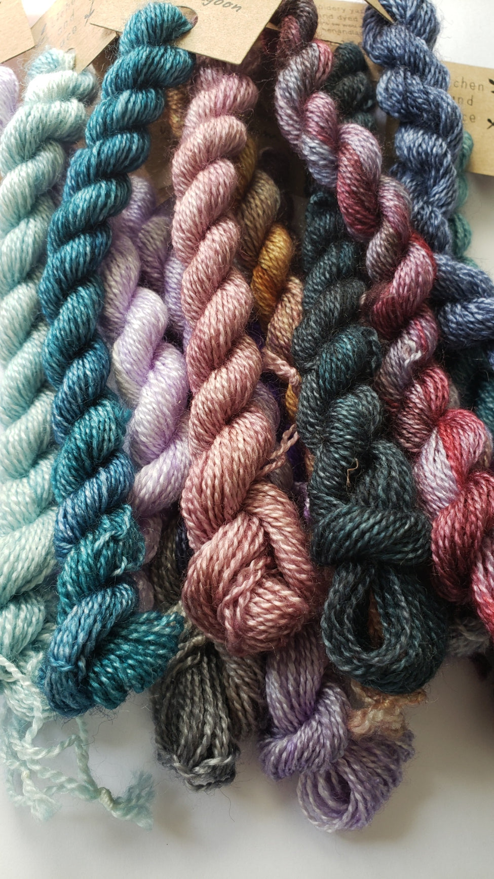 Lichen and Lace Embroidery Thread Wool/Silk - BLUE