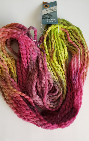 Crimp - ROSE GARDEN - OOAK - Hand Dyed Chunky Textured Yarn - Landscape Shades