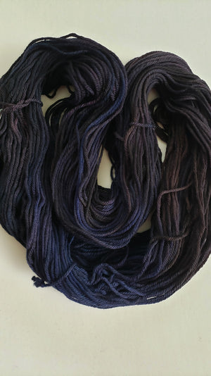 Chinook Worsted Weight - NORTH SEA - OOAK - 100% Organic Merino Wool Yarn - Hand Dyed
