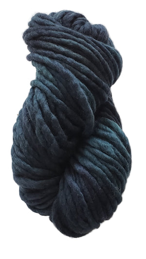 Flouf - RIVER BLUE - 100% Merino Chunky - OOAK Fleece Artist Hand Dyed Yarn