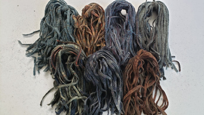 JBA- MEDLEY OF BLUE PACK 1 - #6 Wool Strips - 5.5 oz/155gr.