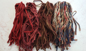 JBA- MEDLEY OF RED PACK 2 - #6 Wool Strips - 4.2 oz/120gr.