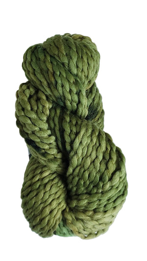 Crimp - FOREST GLADE - OOAK - Hand Dyed Chunky Textured Yarn - Landscape Shades