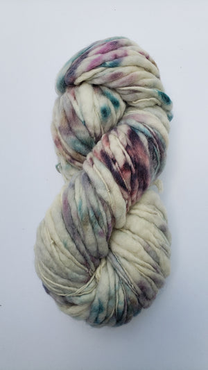 Slubby - MID WINTER'S DAY -  Merino/Blue Face Leicester - Hand Dyed Textured Yarn Thick and Thin