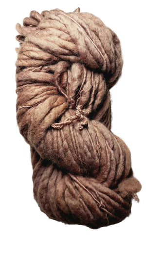 Slubby - SANDY SHORES -  OOAK - Merino/Blue Face Leicester - Hand Dyed Textured Yarn Thick and Thin