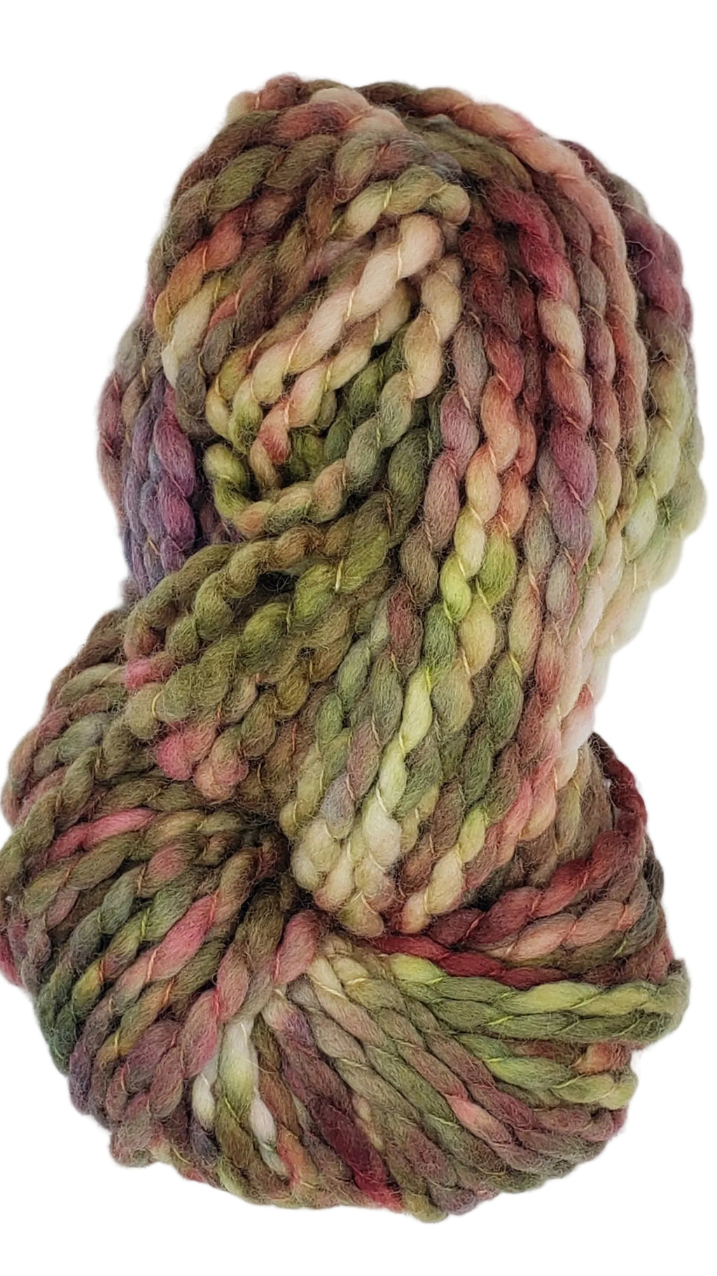 Crimp - WOODLAND PATH - OOAK - Hand Dyed Chunky Textured Yarn - Landscape Shades