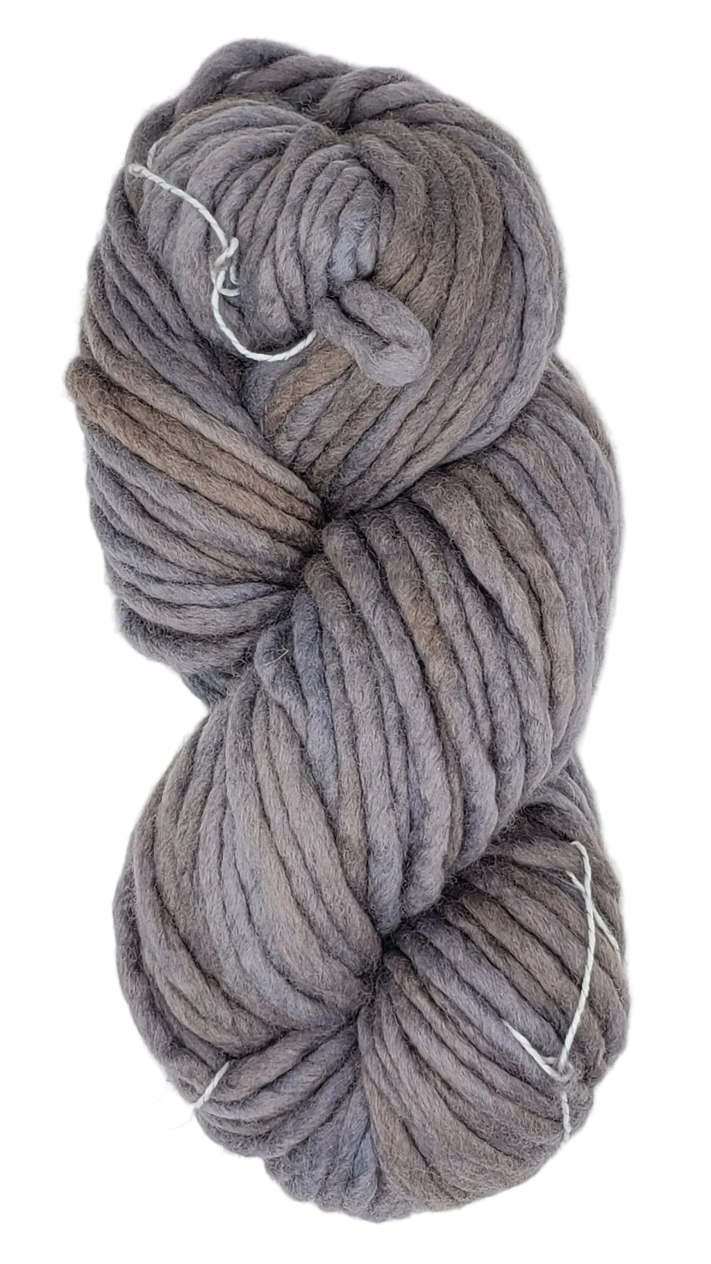 Flouf - ANTIQUE PEWTER - OOAK - 100% Merino Chunky - Fleece Artist Hand Dyed Yarn