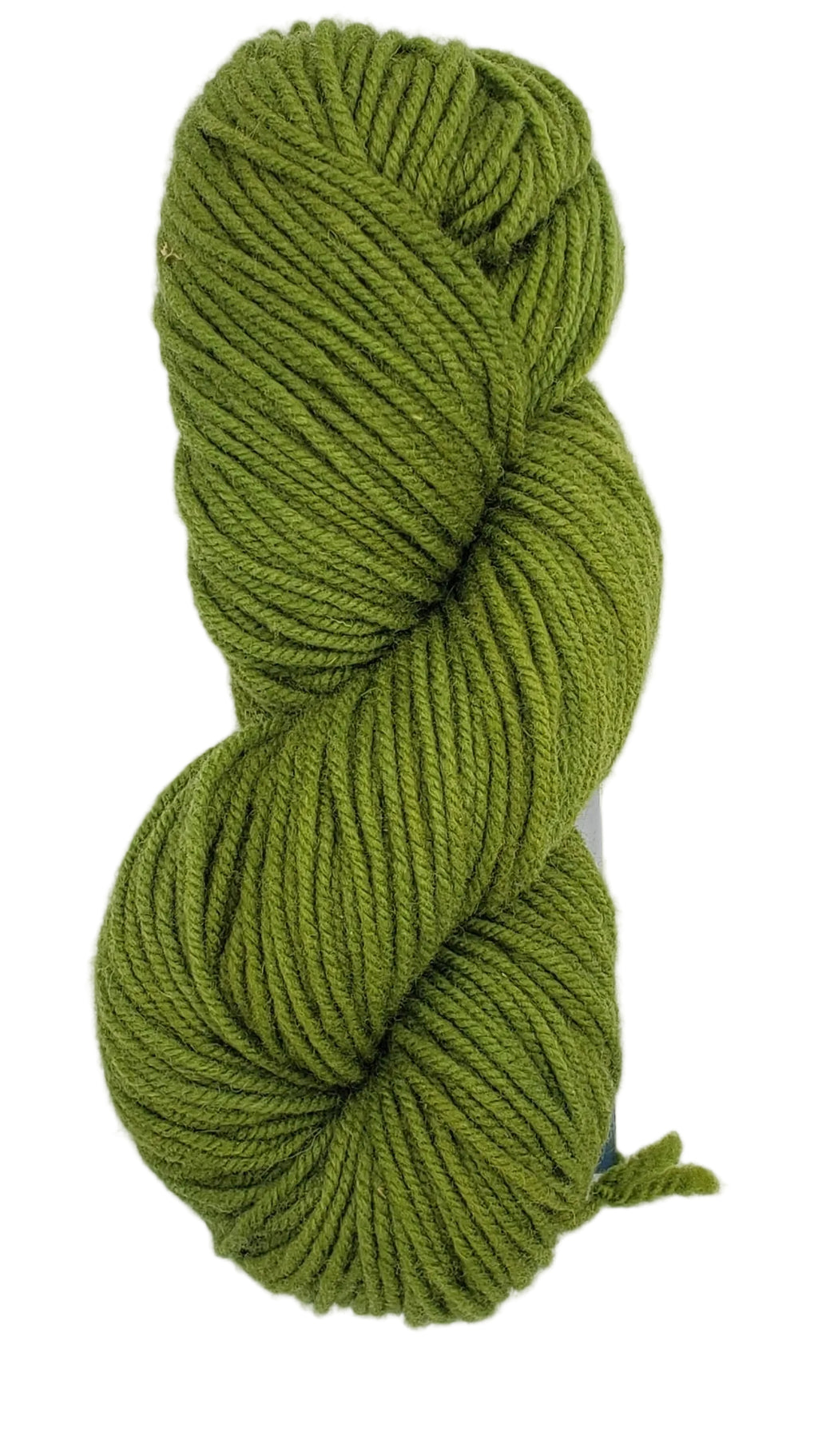 Wonder Woolen - GRASS GREEN No 2 - OOAK - Fleece Artist Hand Dyed Yarn 4 ounces/115g