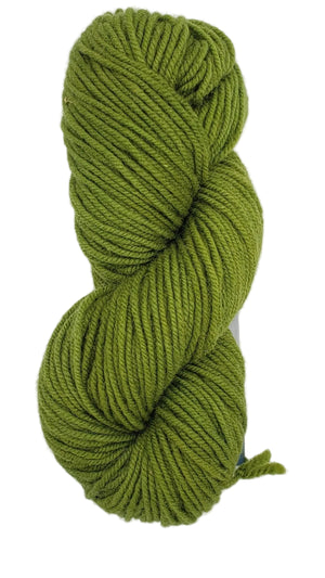 Wonder Woolen - GRASS GREEN No 2 - OOAK - Fleece Artist Hand Dyed Yarn 4 ounces/115g
