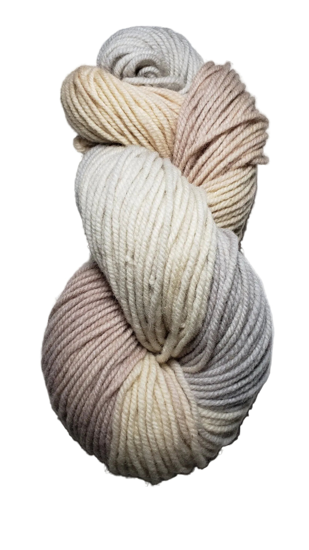 Wonder Woolen - IVORY -  Fleece Artist Hand Dyed Yarn 4 oz/113G