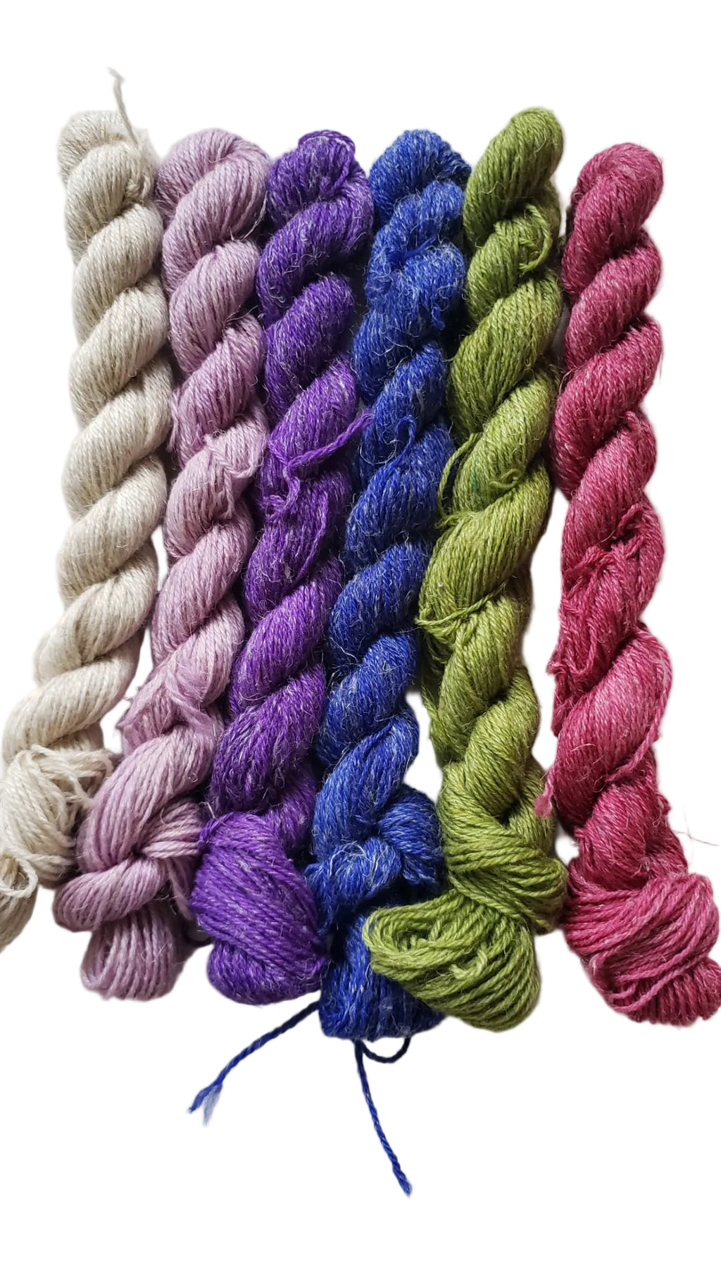 LL- LUPINE FIELDS - MINI SETS 6 SKEINS - 70% WOOL - 30% LINEN - Lichen and Lace