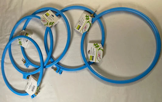 Blue 10 inch Hoop for Rug Hooking or Punch Needle Embroidery