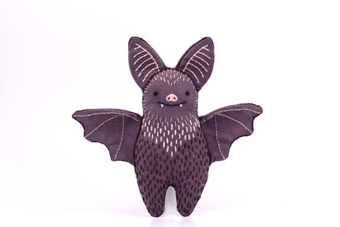 Kiriki Press - BAT - Embroidery Doll Kit - DIY Plushie Level 1