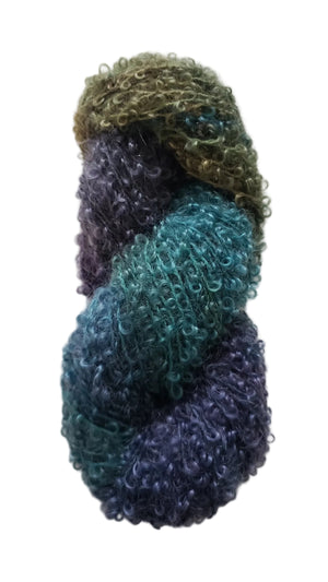 Wool Curly Locks - WINTERSLEEP 2 - Hand Dyed Textured Yarn - Landscape Shades