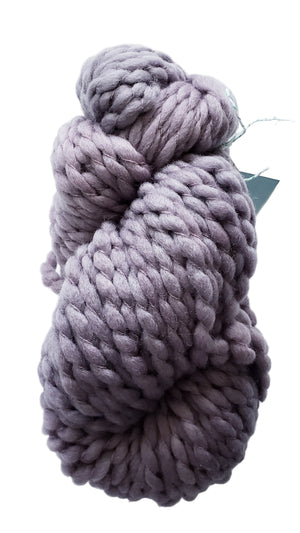 Crimp - FADED VIOLET - OOAK - Hand Dyed Chunky Textured Yarn - Landscape Shades