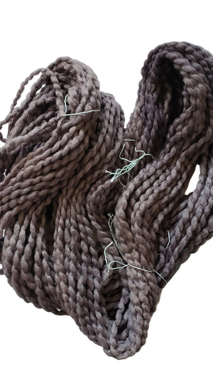 Crimp - ROCK GREY - OOAK - Hand Dyed Chunky Textured Yarn - Landscape Shades