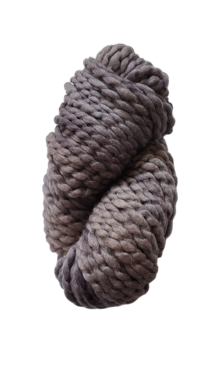 Crimp - ROCK GREY - OOAK - Hand Dyed Chunky Textured Yarn - Landscape Shades