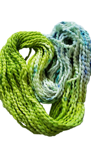 Crimp - SUNNY THISTLE - Hand Dyed Chunky Textured Yarn - Landscape Shades