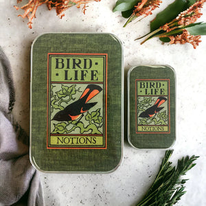 Firefly Notes Enamel Tin - BIRD LIFE Large - Notion/Pill Tin