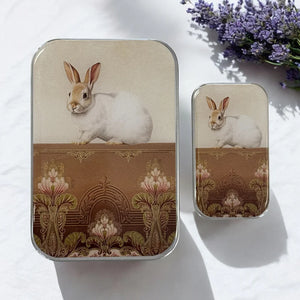 Firefly Notes Resin Tin - SWEET WHITE BUNNY - Large - Notion/Pill Tin