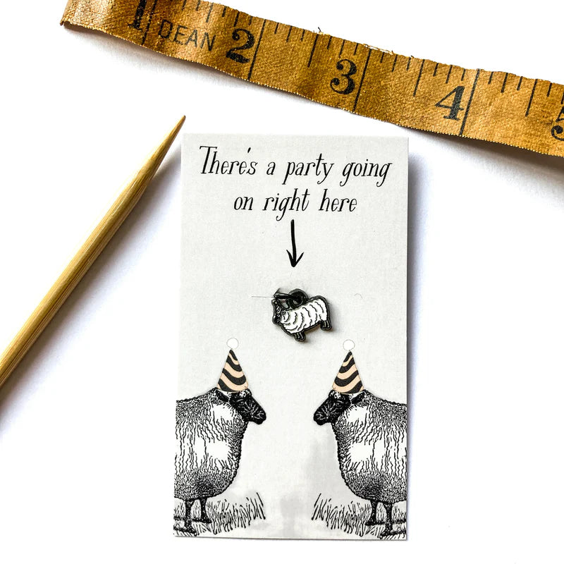 Firefly Notes Stitch Marker - PARTY SHEEP - Metal/Enamel Marker
