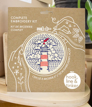 Hook Line Tinker - LIGHTHOUSE - Complete Embroidery Kit